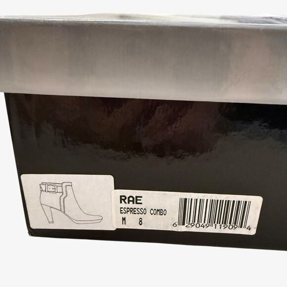 New Aquatalia Rae Womens Weatherproof Espresso Suede Heeled Ankle Boot Size 8M - Picture 5 of 7